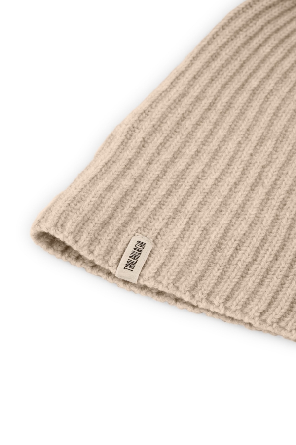 Gorro Tao blanco en lana merino