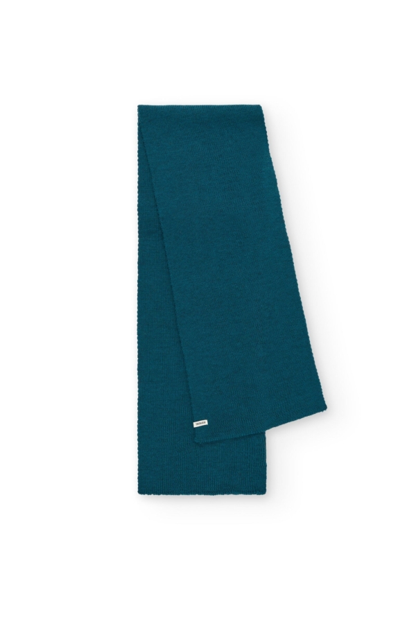 Tayo chunky wool scarf in blue M