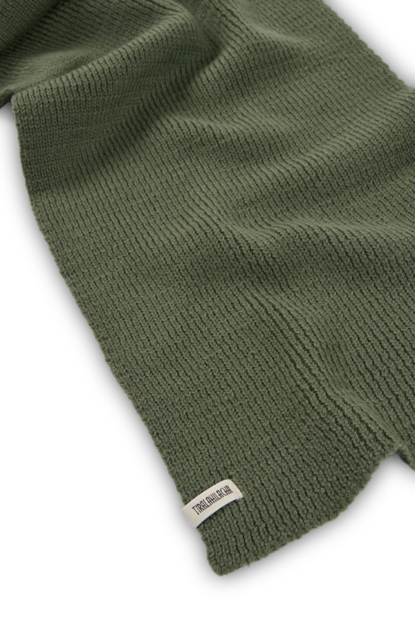 Bufanda Tayo verde lana merino