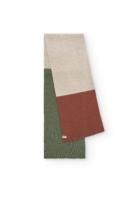 Bufanda Tayo tricolor beige lana merino