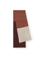 Bufanda Tayo tricolor roja lana merino