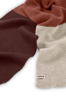 Bufanda Tayo tricolor rojo lana merino