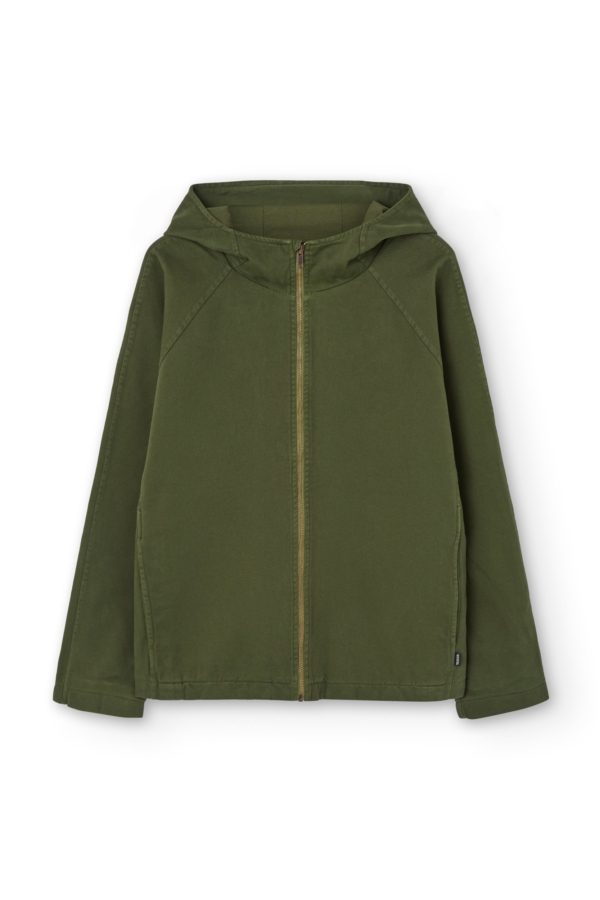 Chaqueta Turina en verde oliva algodón orgánico