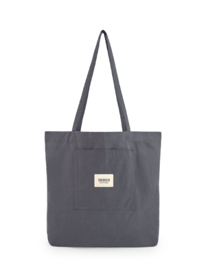 Tote bag gris antracita