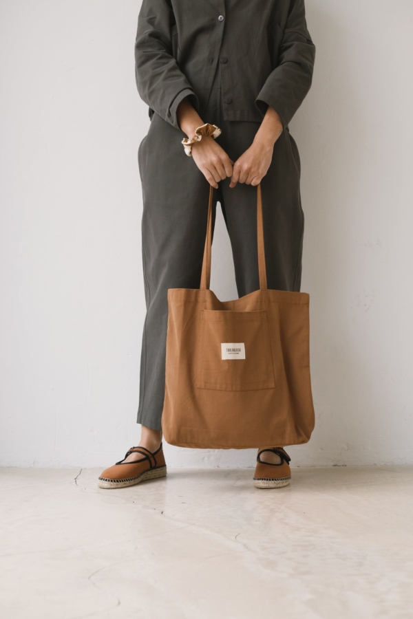 Tote bag marrón