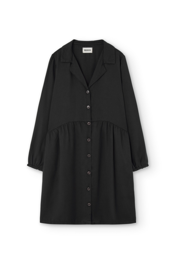 Vestido camisero Tam negro Baya 100% Tencel
