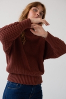 Jersey Turner granate Grosella en algodón orgánico