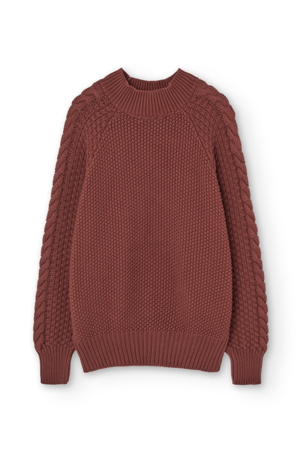 Jersey Turner granate Grosella en algodón orgánico