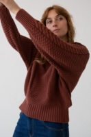 Jersey Turner granate Grosella en algodón orgánico