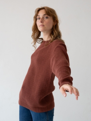 Jersey unisex Tam granate Grosella en algodón orgánico