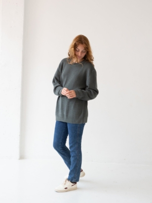 Jersey unisex Tam azul hortensia en algodón orgánico