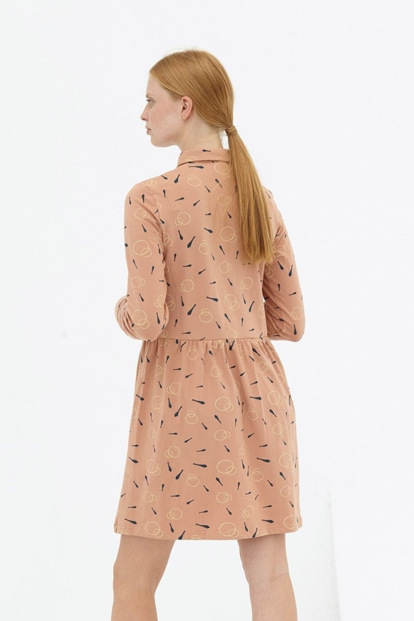 Vestido camisero rosa pastel Dorothea