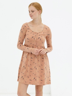 Vestido corte imperio rosa pastel Dánae