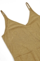 Vestido cruzado de tirantes amarillo