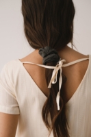 Vestido holgado con botones crudo