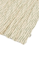 Vestido largo con volantes estampado verde