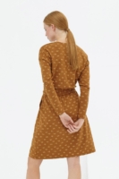 Vestido manga murciélago marrón Dana