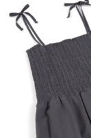 Vestido nido de abeja gris antracita