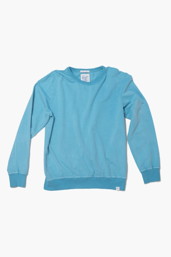 CREW - Sudadera algodón orgánico - Azul maui