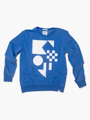NAUTIC - Sudadera algodón orgánico - Azul mistral