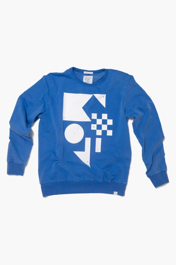 NAUTIC - Sudadera algodón orgánico - Azul mistral