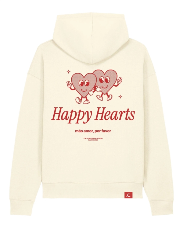 Happy Hearts Organic Unisex Hoodie