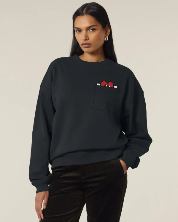 Heart In Your Pocket Organic Unisex Sweatshirt