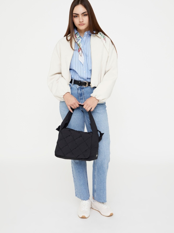 Bolso Ani trenzado Black