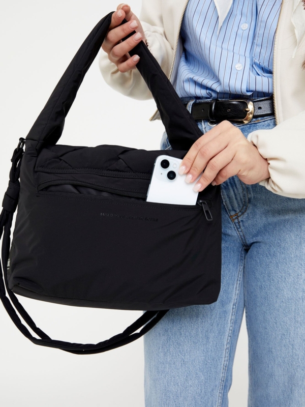 Bolso Ani trenzado Black