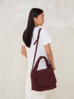 Bolso Ani trenzado Burgundy