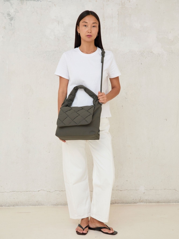 Bolso Ani trenzado Moss