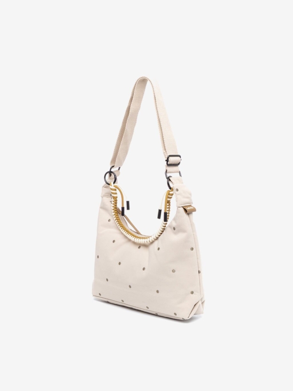 Bolso Bico Ecru Dots