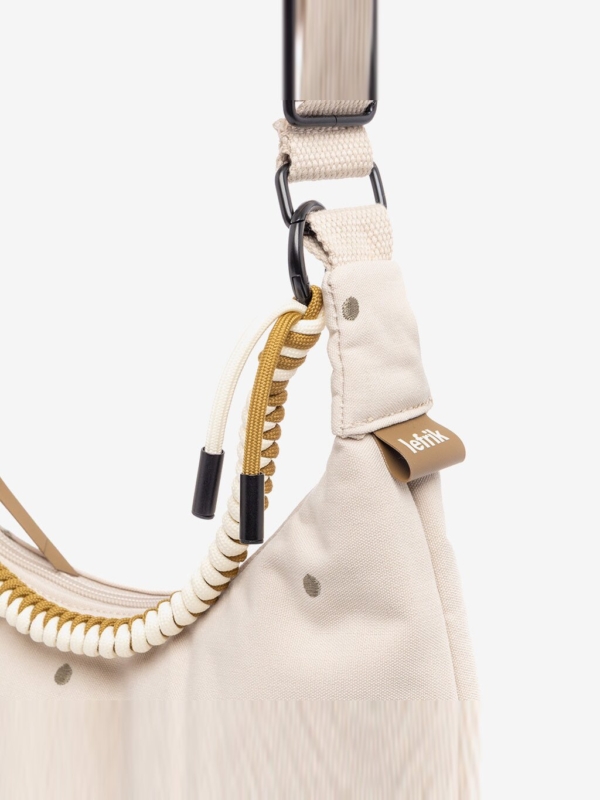 Bolso Bico Ecru Dots