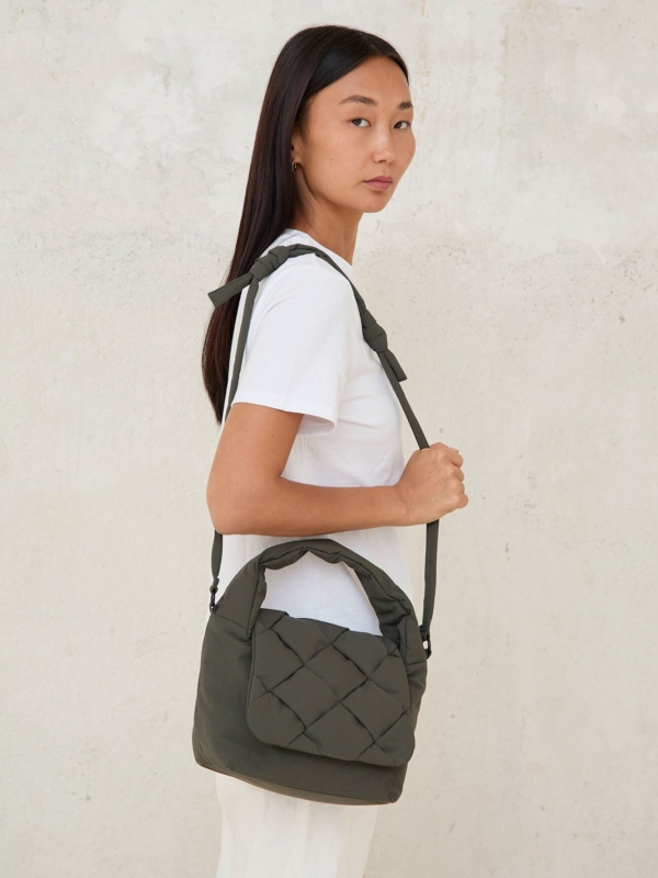 Bolso trenzado Ani Mini Moss