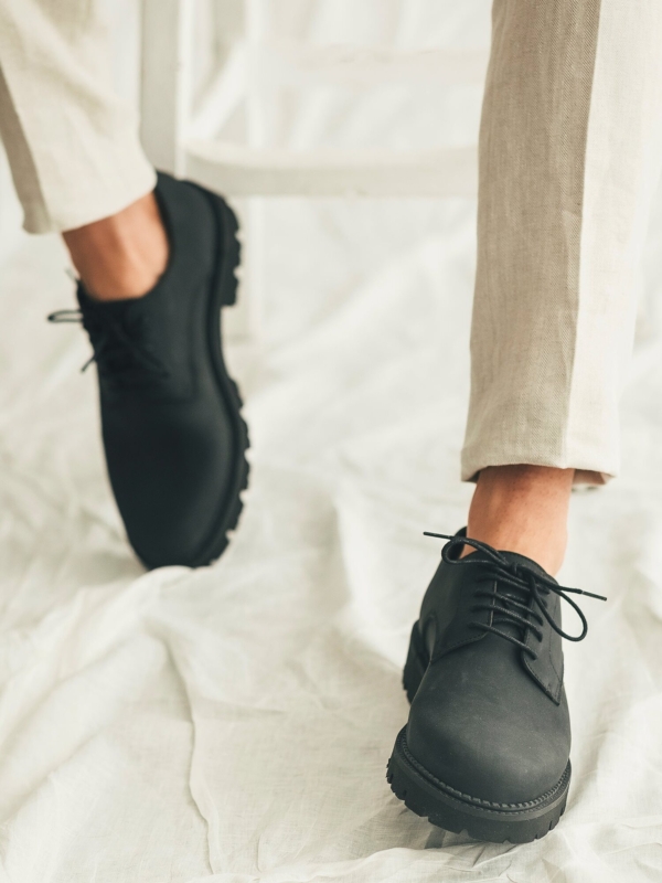 Zapatos Derby Veganos para Hombre Adrien Gris