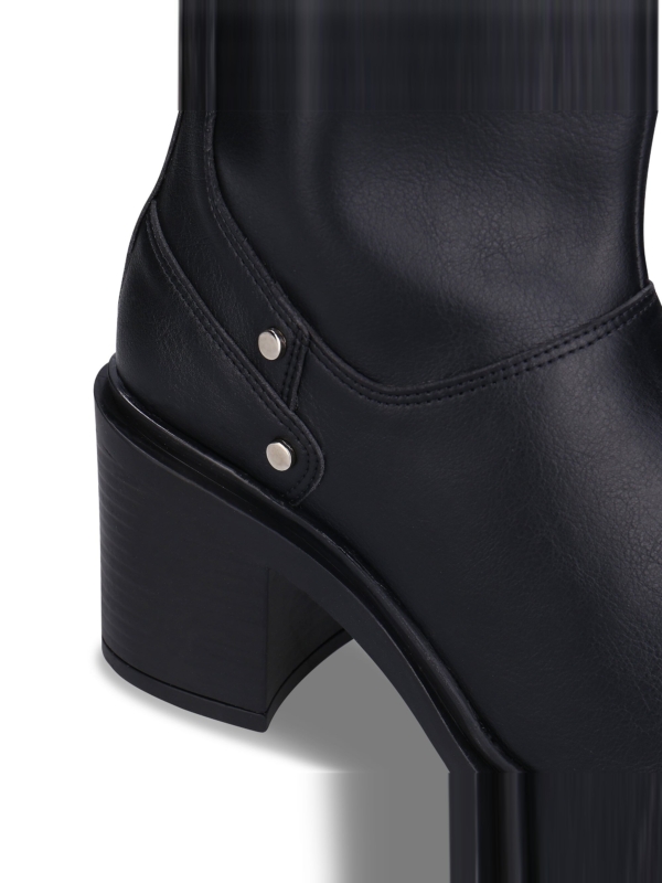 Botas Altas Veganas para Mujer Betia Negro