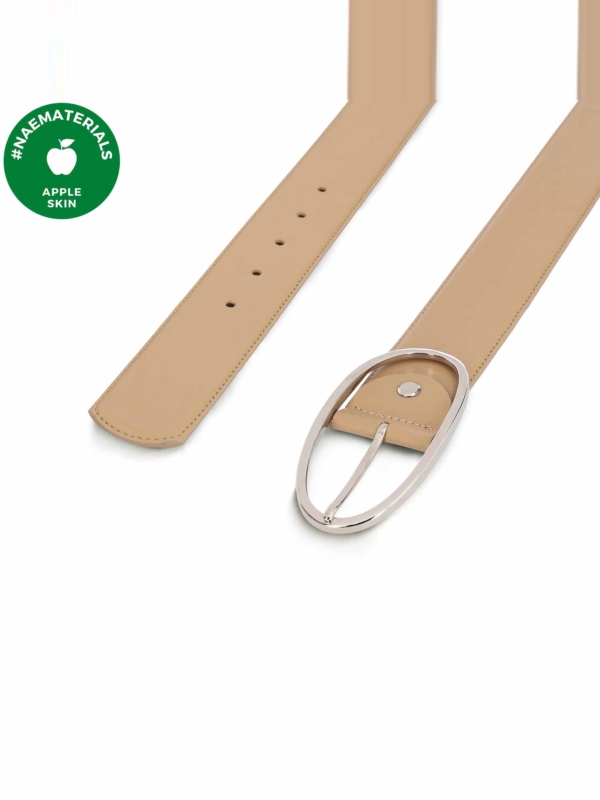 Cinturón Vegano de AppleSkin para Mujer Batea Beige