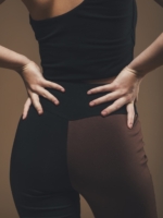 Shorts Ciclistas de Algodón Orgánico en Negro y Marrón - Ottilie