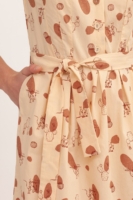 Vestido manga corta Belma Beige
