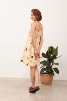 Vestido Nido de Abeja Beth Beige