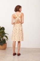 Vestido espalda cruzada Betty Beige