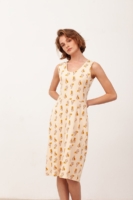 Vestido escote espalda Bianca color beige