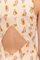 Vestido escote espalda Bianca color beige