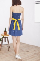 Vestido Hillary palabra de honor azul cobalto