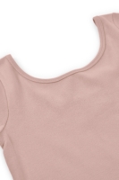 Camiseta cuello barco Brooke Rosa manga corta