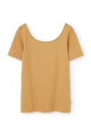 Camiseta cuello barco Brooke Amarilla manga corta