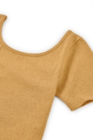 Camiseta cuello barco Brooke Amarilla manga corta