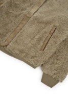 Chaqueta borreguito botones algodón orgánico verde