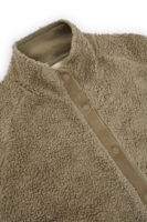 Chaqueta borreguito botones algodón orgánico verde