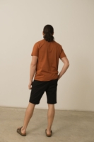 Camiseta unisex George bolsillos rojo marte